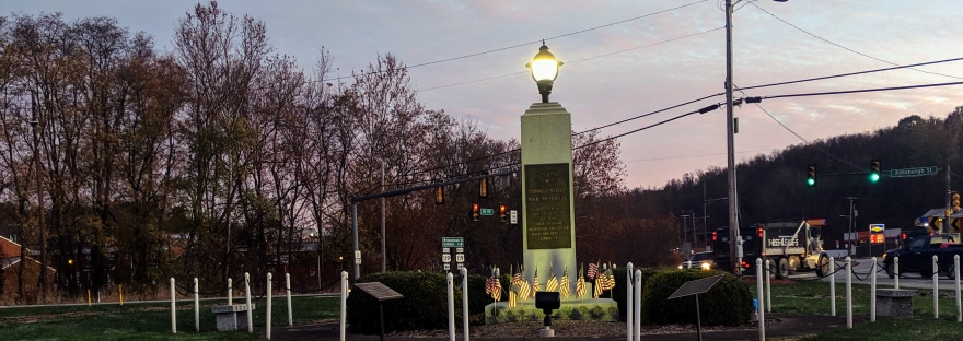 Connellsvile War Memorial at Daybreak